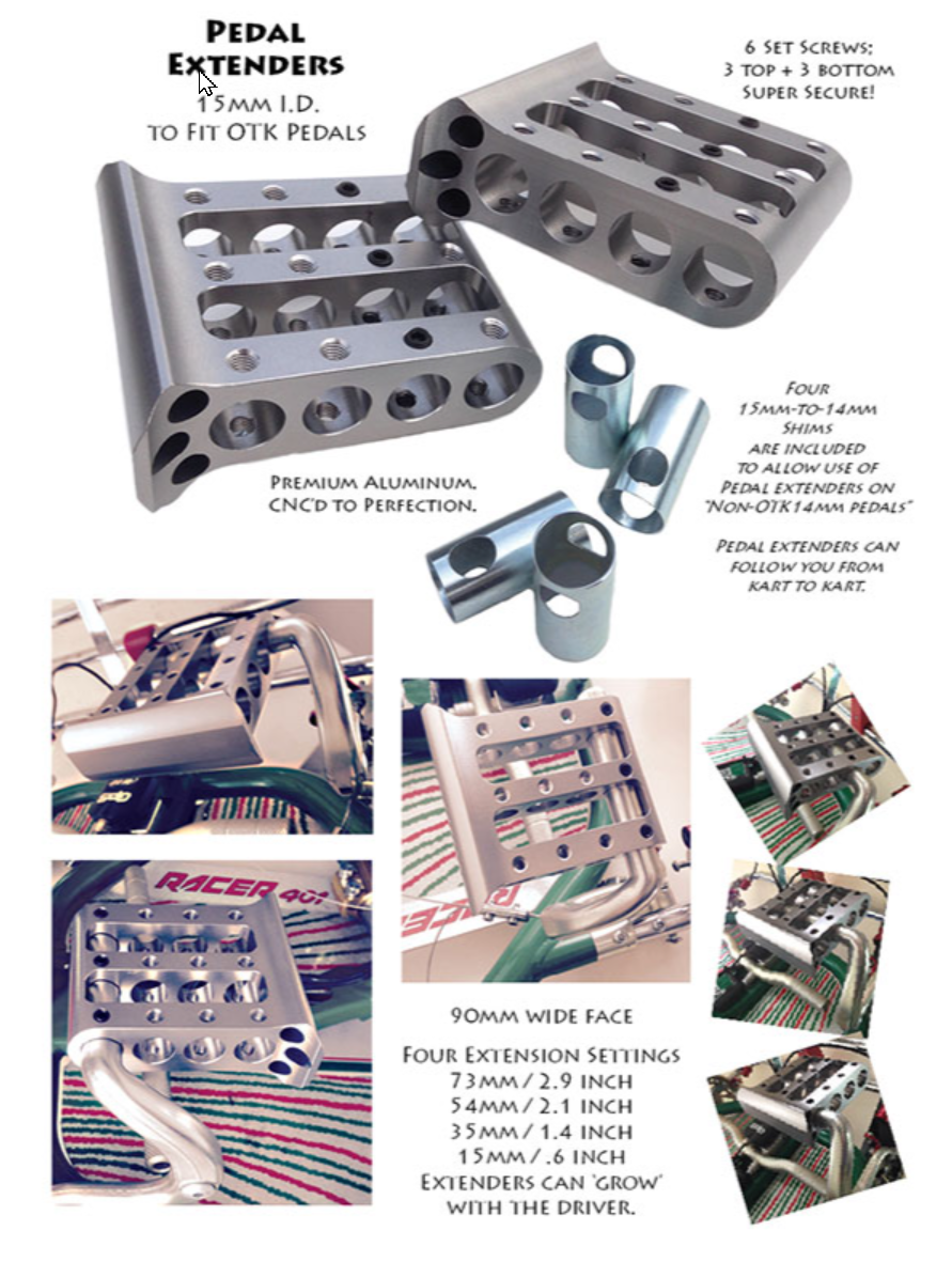 KartMaster Pedal Extenders
