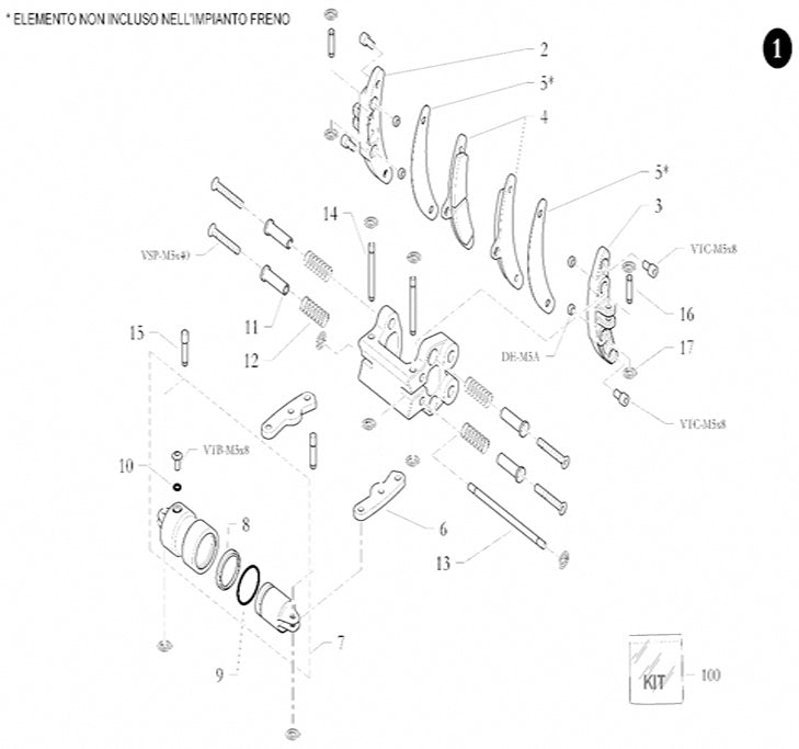 FREELINE OVERHAUL KIT CALIPER CX-I24 ( C28)