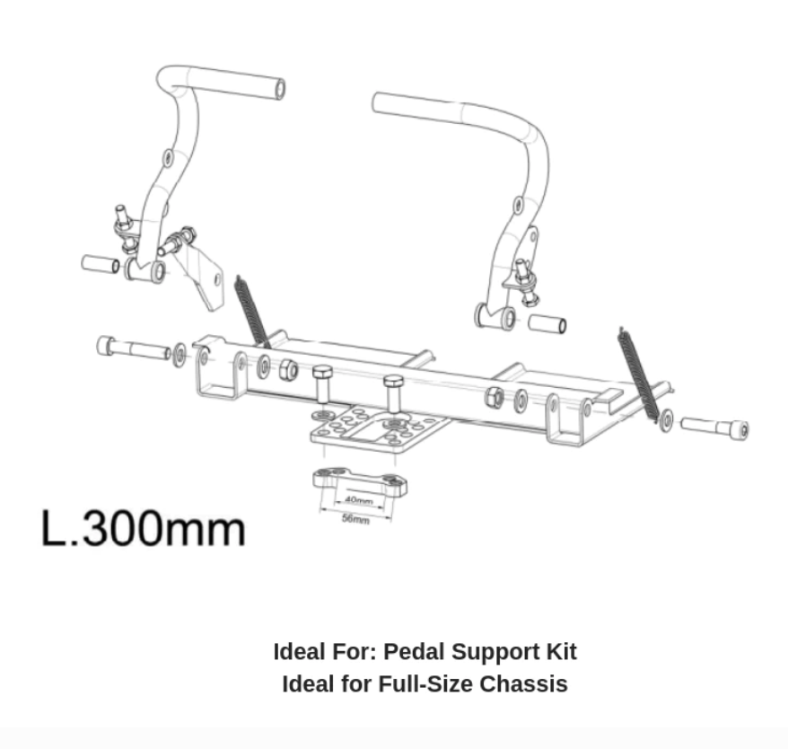 RIGHETTI PEDAL PLATFORM KIT - Kid Kart & Cadet