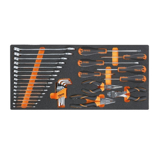 BETA C27s Mobile Tool Cart with 108 Foamed Master Tool Set