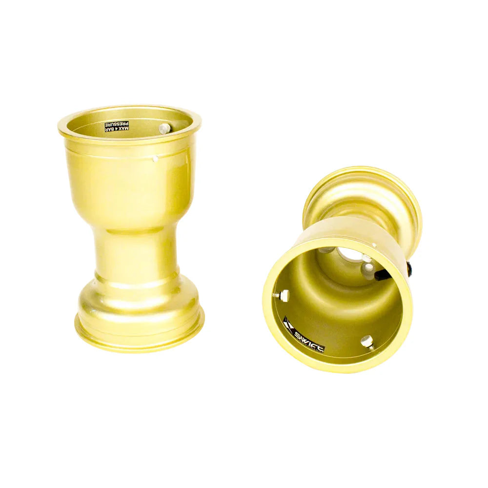 SWIFT GOLD COMPONENTS MAG 214mm x 5" FRONT WHEEL SET  (2)
